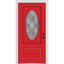Petite porte d'entrée pré-suspendue ovale en fibre de verre 2 panneaux Grace-1904473436-1987408876