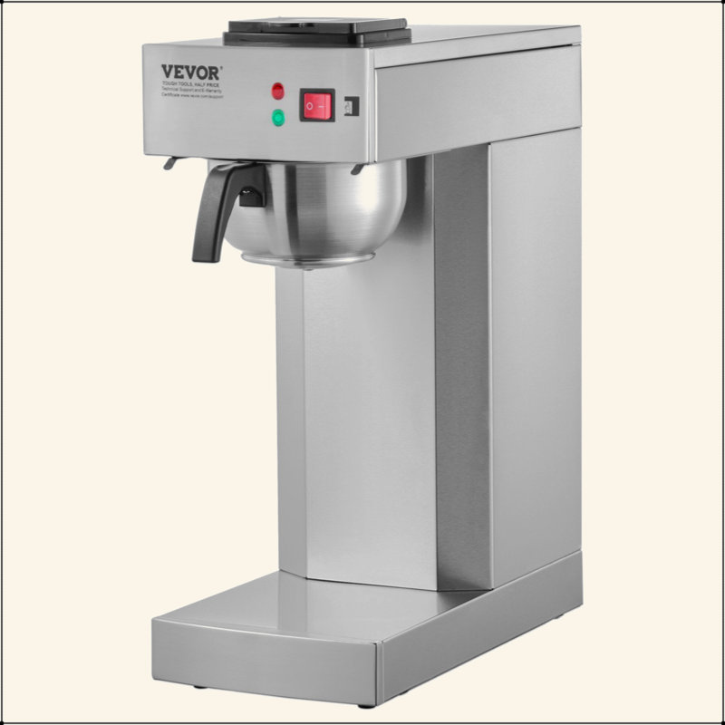 Cafetière commerciale avec égouttoir et carafe thermique