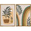 Mid Mid Century Modern Boho IDEA4WALL, ensemble d'art mural sur toile encadré Mid-Century-70183764-70183769