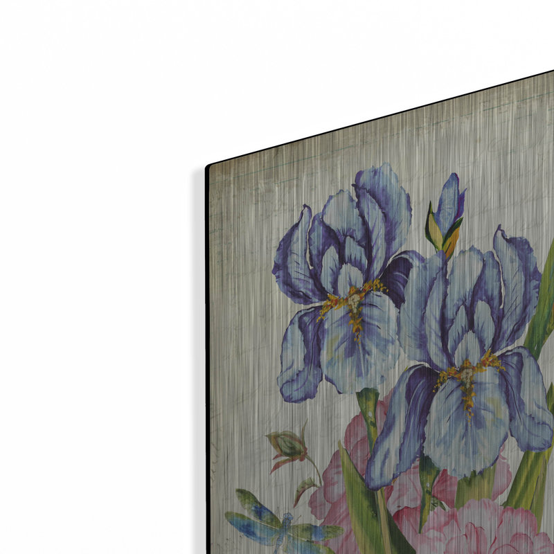 «Summertime Botanicals» par Jean Plout, art mural en métal, H 24 po x l 16 po