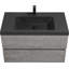 Meuble-lavabo flottant 36 po avec lavabo, rangement mural moderne 36 po