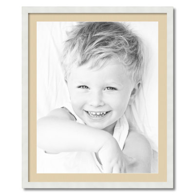 Wood Matte Picture Frame with Mat