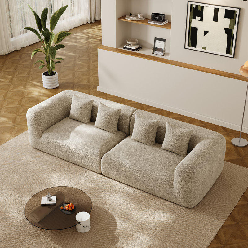 Canapé surdimensionné Boneless, Light Brown