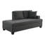 Chaise longue Melodica moderne et contemporaine de 75 po avec revêtement en tissu texturé, coussin de dossier réversible et ressorts ensachés en mousse de qualité supérieure-1971410811