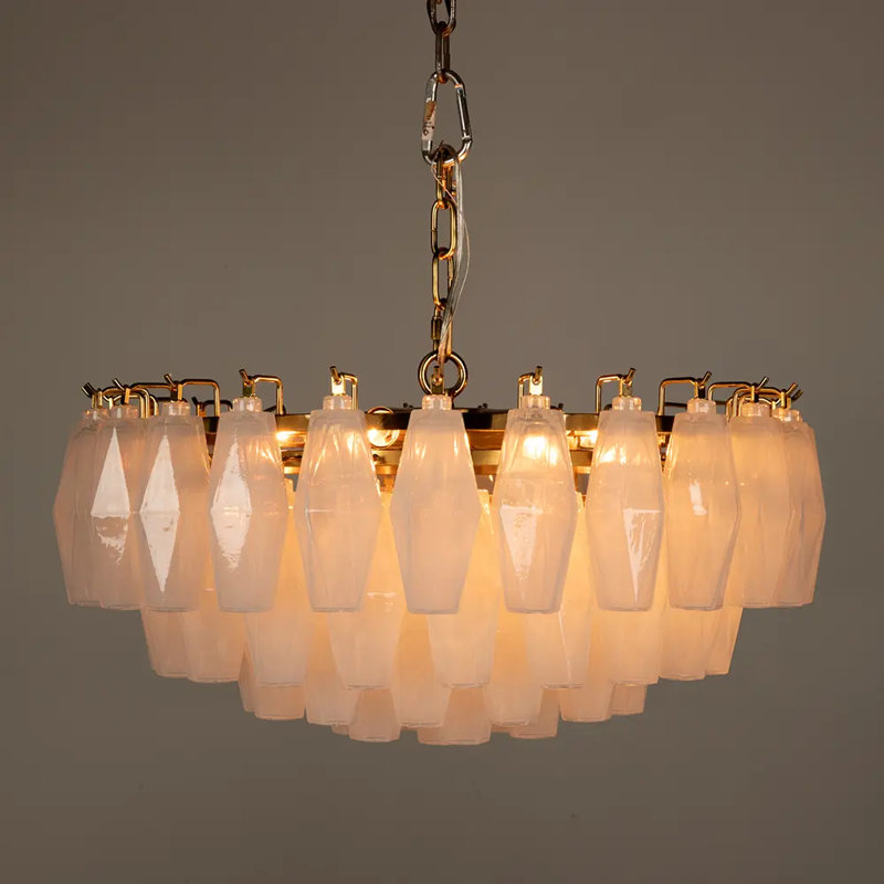 Ludmilla Chandelier, 3 Tiers, 6 Lights, 12" H x 23" W x 23" D