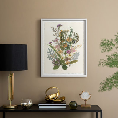 Organic Bouquet I Framed Print - Solid Wood