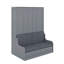 Grand lit escamotable avec coussin-436776207