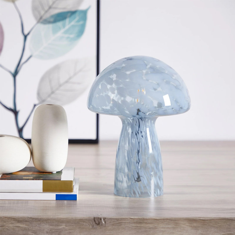  Lampe de table 12 po Modern, Bleu, Bleu