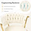 Swivel Upholstered Counter Stool with Metal Frame-955623302