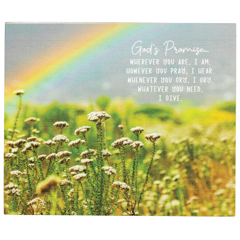 Plaque décorative «Gods Promise»