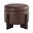  Faux Leather Upholstered Round Ottoman with Storage-411347291