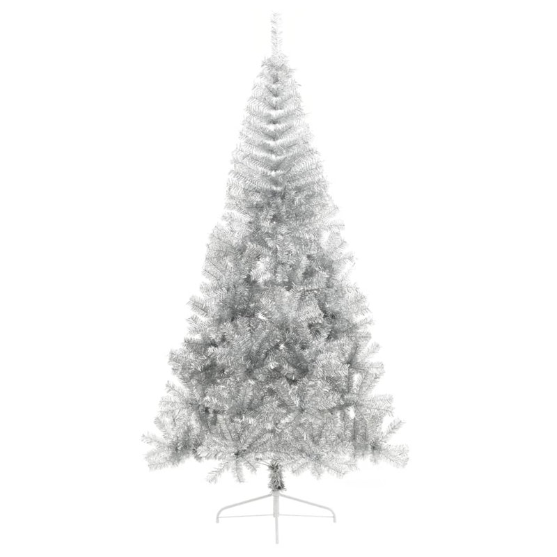 Arbre de Noël artificiel en forme de demi-cercle avec support PET, H 7 pi, Noir