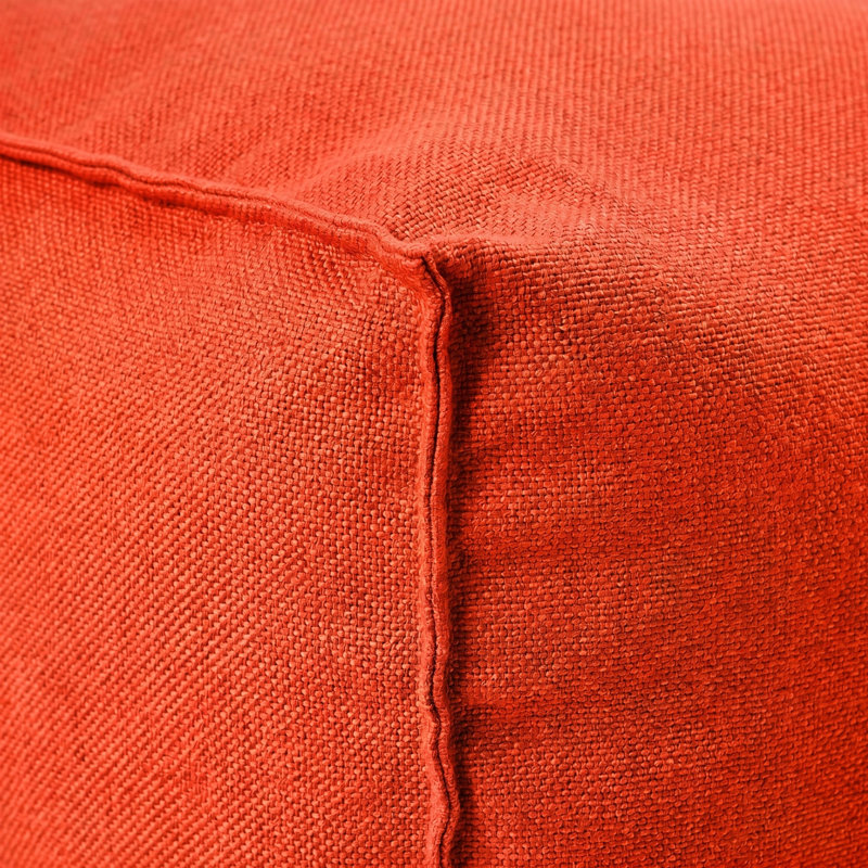 Pouf / repose-pieds intérieur / extérieur Chamonix, Rouge
