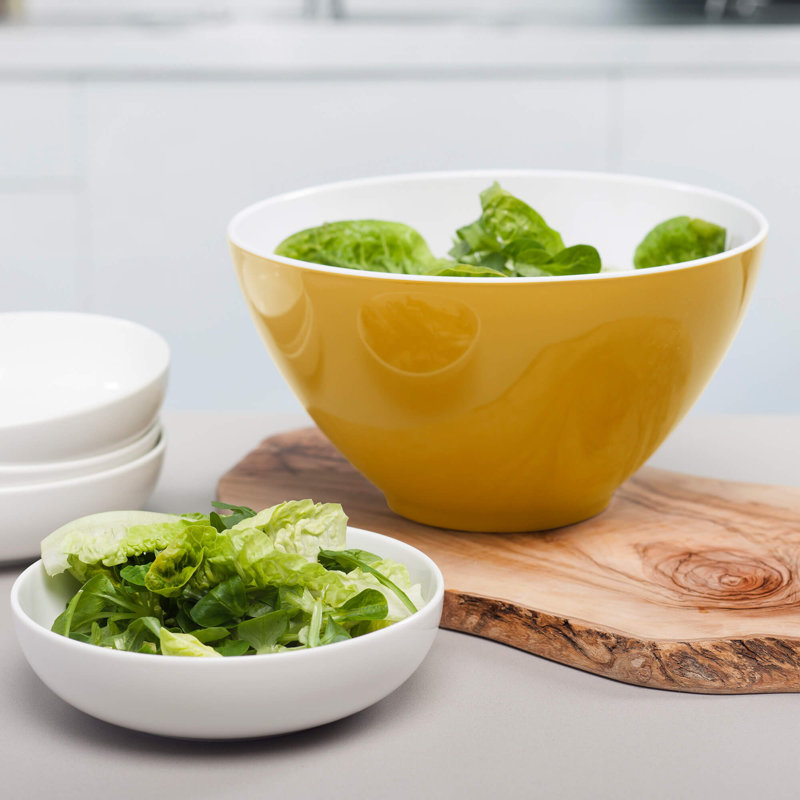 Zeal Melamine Salad Bowl, Mustard