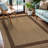 Beige/Brown Geometric Indoor/Outdoor Rug-658935344