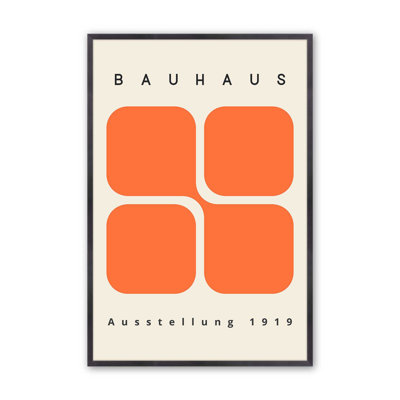 Bauhaus 1919 Retro Blocks Print