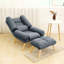 Denzel Upholstered Accent Chair with Footstool-1858425308