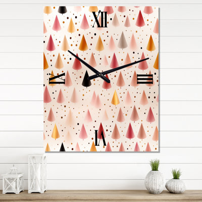 Horloge murale moderne Tiny Triangles