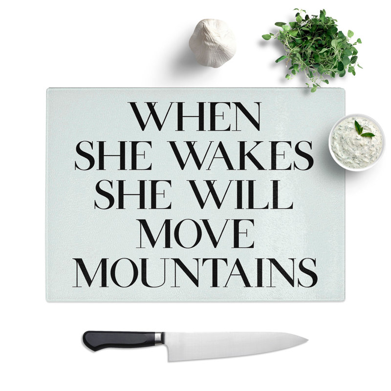 When She Wakes Chopping Board, 28.5cm W x 39cm L