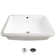STYLISH Horizon Modish 19-1/2"L White Rectangular Undermount Bathroom Sink