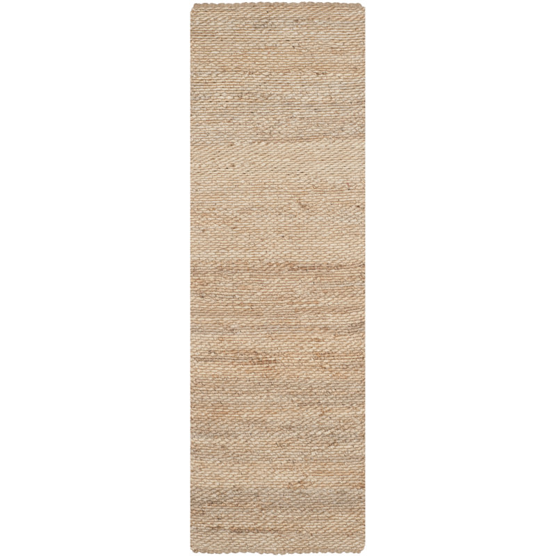Auckland Handmade Flatweave Natural Area Rug, Runner 2'6" x 16'