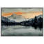 Paysage de forêt Woodland «Crimson Twilight Sunrise Mountain Lake» sur-99142232-99142234