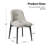 Modern 67" Double Pedestal Wood Dining Table Sets With 4 Upholstered Dining Chairs-2014556440-2033987176-2033987177