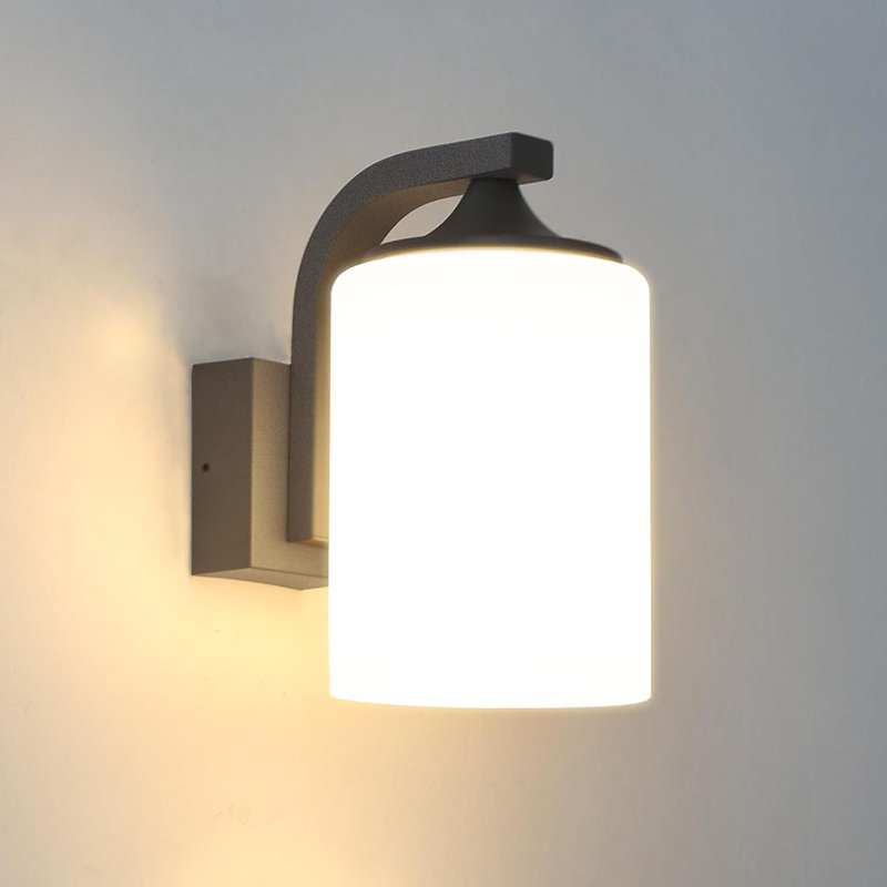 Matte Black 16cm H Outdoor Barn Light