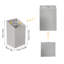 Panier à linge incliné avec paniers intérieurs amovibles, rangement dissimulé, armoire de salle de bain, support autoportant