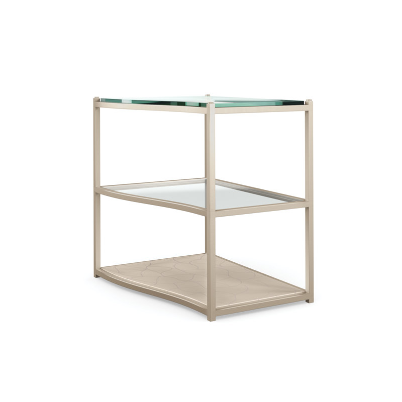 Glass Top End Table