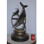 Statue de baleine bleue en bronze Hilburn Tendresse par J. Townsend - Taille: L 20 po x l 14 po x H 29 po.