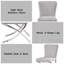 Chaise d'appoint en velours gris clair et finition chromée Daire (ensemble de 2)