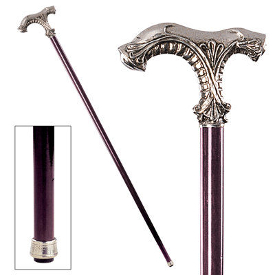 Classic Ornate Walking Stick Single Point Cane