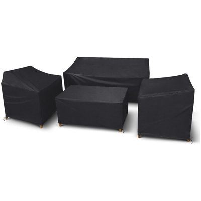 Heavy Duty Waterproof Patio Furniture Set Covers for 4 Pieces Outdoor Conversation Set