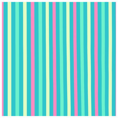 Pink Blue Striped Bath Mat