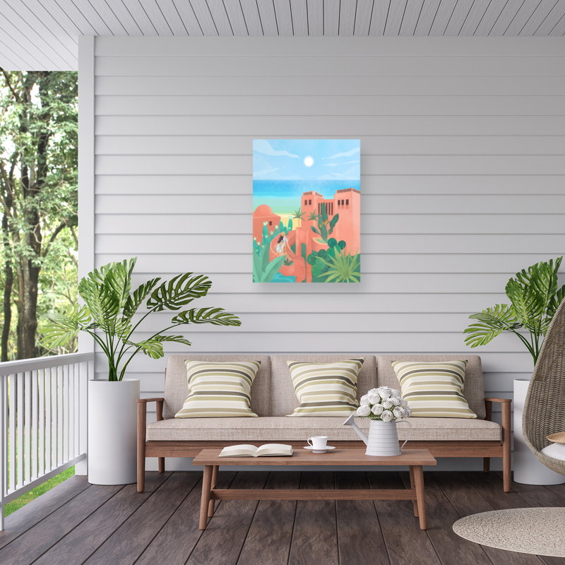 Rouler les îles Canaries sur toile, H 47 po x l 35 po