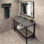 Newterra Concrete Handmade Rectangular Console Bathroom Sink-68489964-70734345