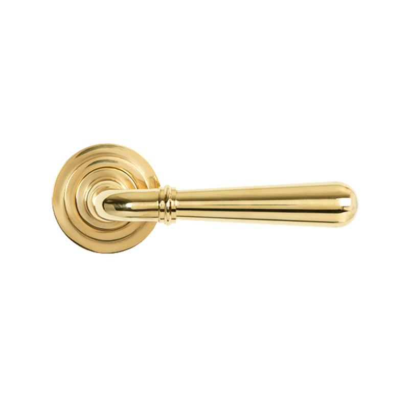Single Dummy Door Handle, Polished Brass