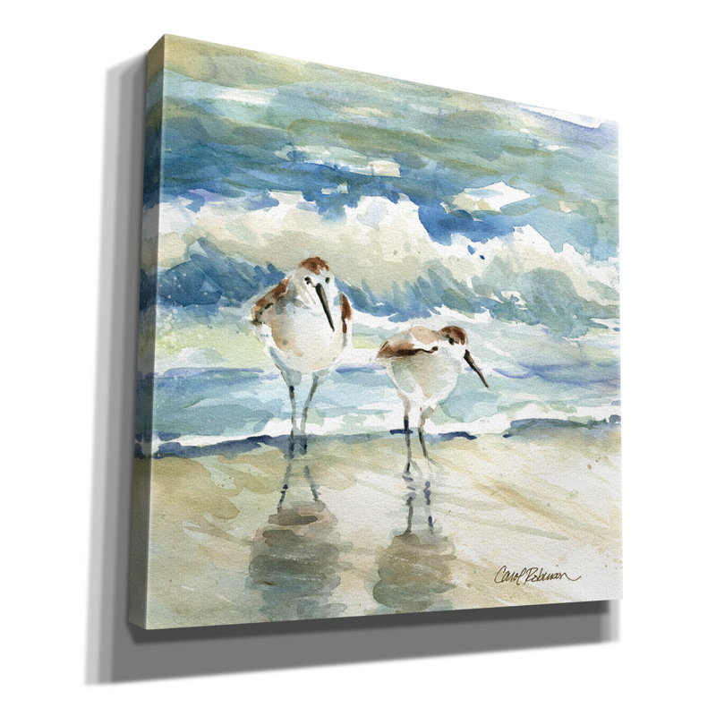 «Beach Birds» par Carol Robinson, H 12 po x l 12 po