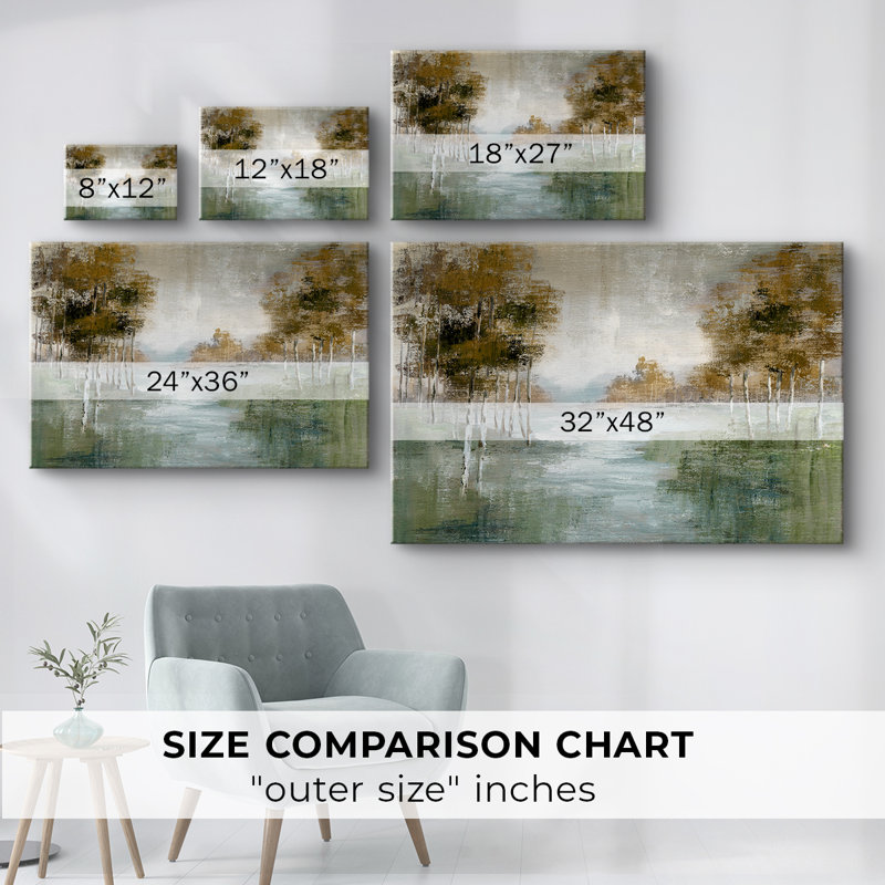 Fall Birch River -Gallery Wrapped Cavas, 8X12