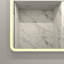 Miroir de salle de bain à DEL à brouillard 60 x 36 - luminosité réglable et matériaux à intensité variable avec cadre supérieur facile à nettoyer-693292569