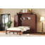 Grand lit escamotable avec 2 garde-robes et rangement, plateforme pliable peu encombrante pour chambre d'amis et chambre à coucher-20884593-20884595