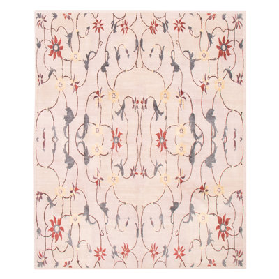 Wool Floral Indoor Rug
