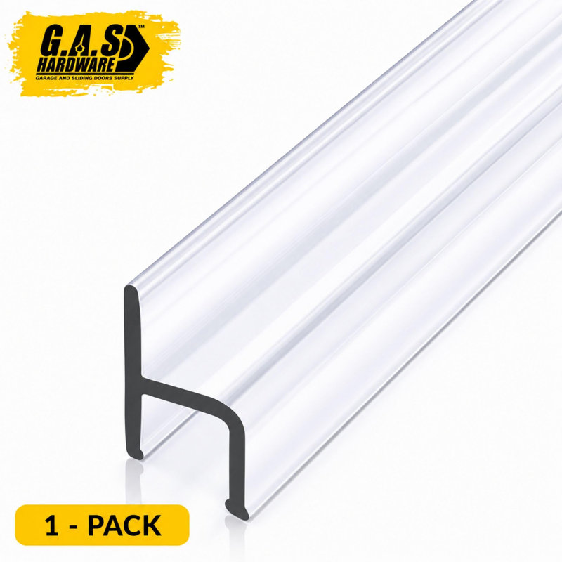H Type Bathroom Seal 1/4"(6mm) H-Type 22.5" (57.2cm) Long - 4 Pieces, 1/4"(6mm) H x 22.5" (57.2cm) Long (4 Pieces)