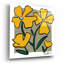 «Abstract Floral on Taupe» par St. Hilaire Elizabeth, art mural en verre acrylique-919719213