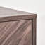 Buffet buffet, armoire de cuisine à double porte à chevrons, armoire d'appoint avec tablette réglable