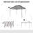 Outsunny 11' X 11' Pop Up Canopy-114930454-114930458