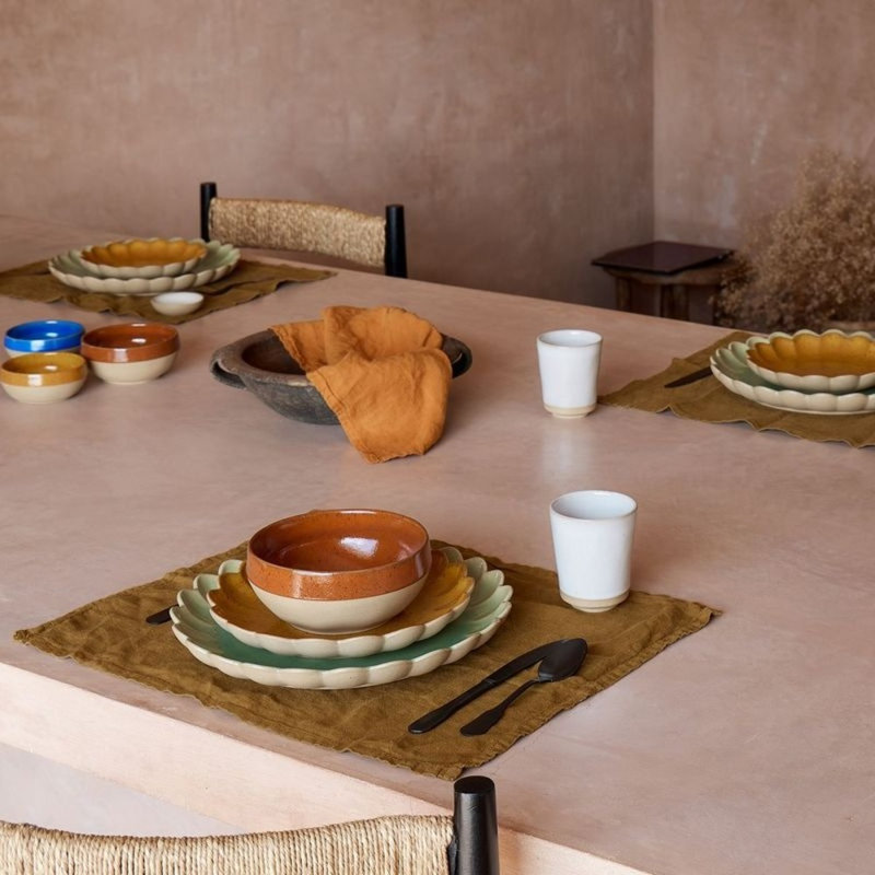 Marrakesh Stoneware Salad/Dessert Plate, Cumin Yellow