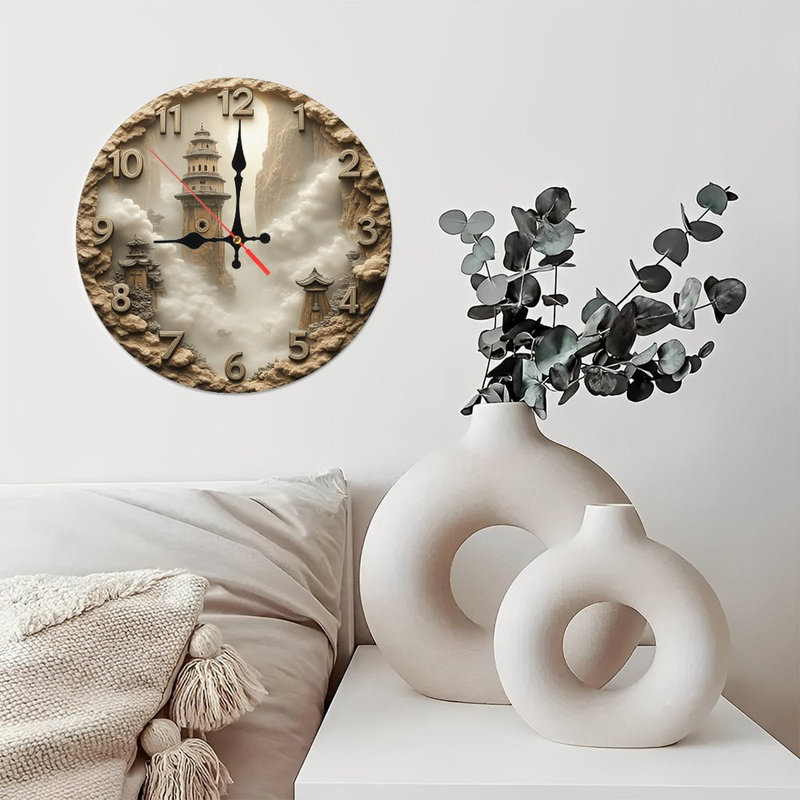Horloge murale pierre