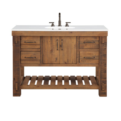 Bromley 48" Single Bathroom Vanity with Quartz Top